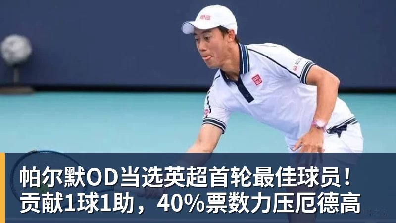 帕尔默OD当选英超首轮最佳球员！贡献1球1助，40%票数力压厄德高