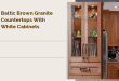 baltic brown granite countertops with white cabinets