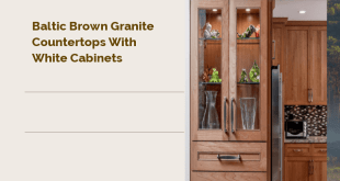 baltic brown granite countertops with white cabinets