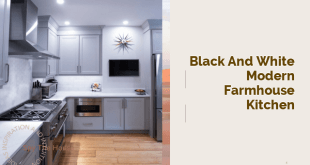 Black and White Modern Farmhouse Kitchen