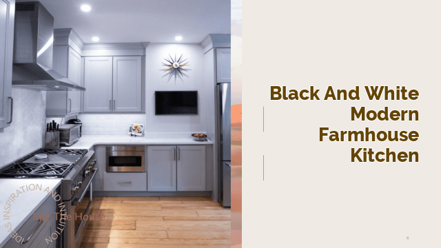 Black and White Modern Farmhouse Kitchen