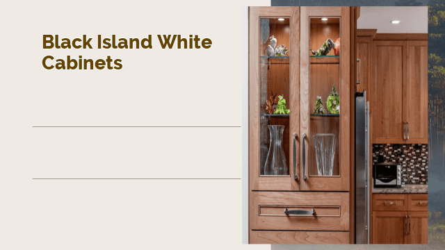 black island white cabinets