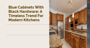 Blue Cabinets with Black Hardware: A Timeless Trend for Modern Kitchens