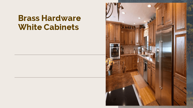 brass hardware white cabinets