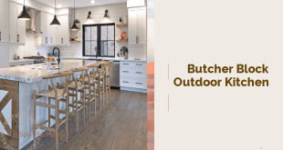butcher block outdoor kitchen