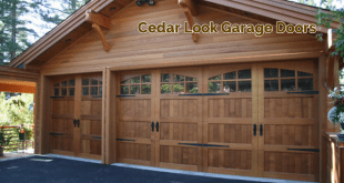 cedar look garage doors