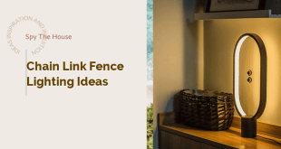 chain link fence lighting ideas