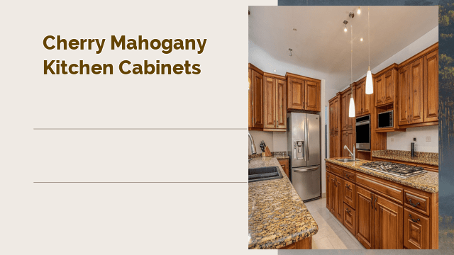 cherry mahogany kitchen cabinets