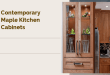 contemporary maple kitchen cabinets