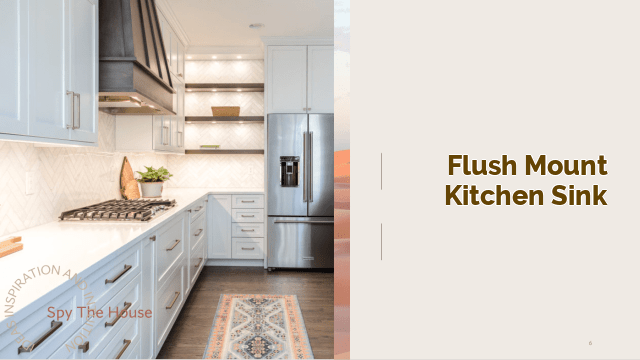 flush mount kitchen sink