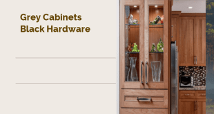 grey cabinets black hardware
