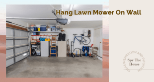 hang lawn mower on wall
