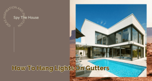 how to hang lights on gutters