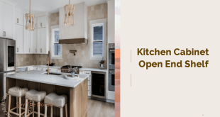 kitchen cabinet open end shelf
