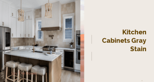 kitchen cabinets gray stain