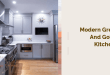 Modern Grey and Gold Kitchen