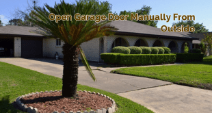 open garage door manually from outside