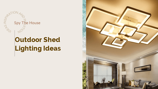 outdoor shed lighting ideas