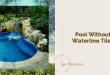 pool without waterline tile