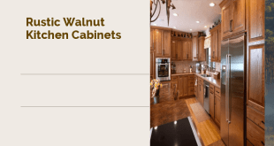 rustic walnut kitchen cabinets