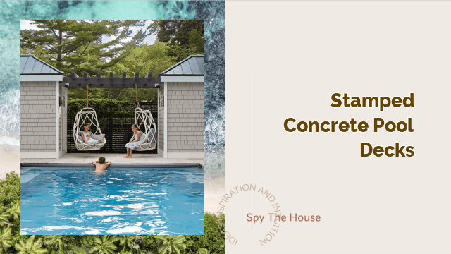 stamped concrete pool decks