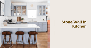 stone wall in kitchen