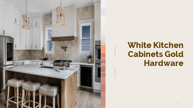 white kitchen cabinets gold hardware