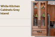 White Kitchen Cabinets Grey Island