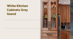 White Kitchen Cabinets Grey Island