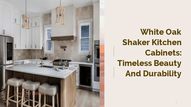 White Oak Shaker Kitchen Cabinets: Timeless Beauty and Durability